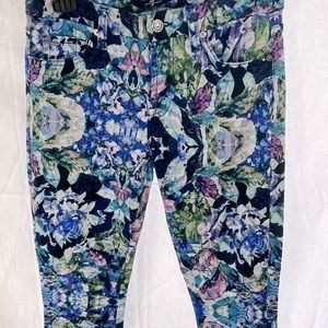 Seven all making pants multicolor flower print